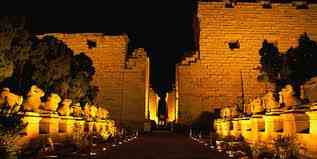 Sound and Light Show at Karnak Temple in Luxor