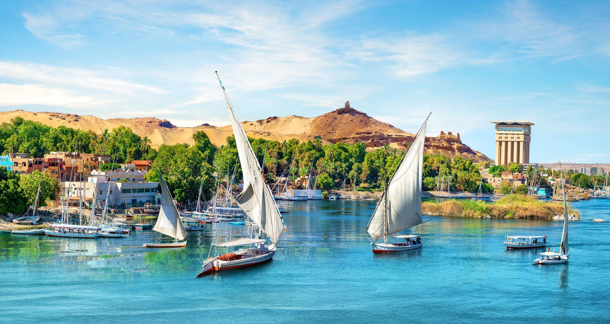 Aswan Day Tour: High Dam, Philae Temple, Unfinished Obelisk, Nubian Museum & Felucca Ride